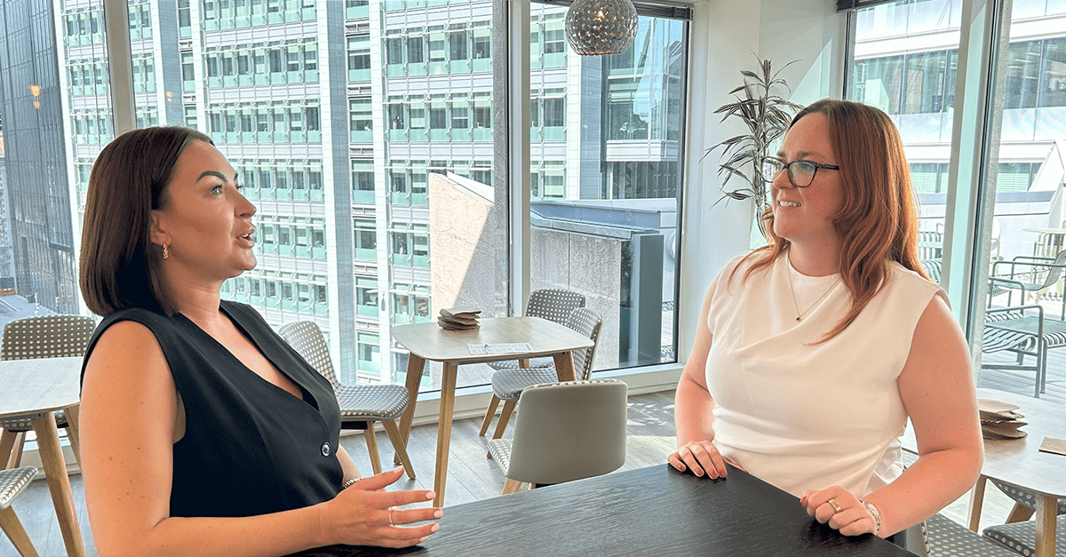 Becky Harris, Middle Market Underwriter, UK Commercial Lines and Abbie Conneely, Client Relationship Manager 
